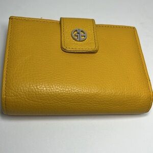 Gianni Bernini Bright Yellow Genuine Leather